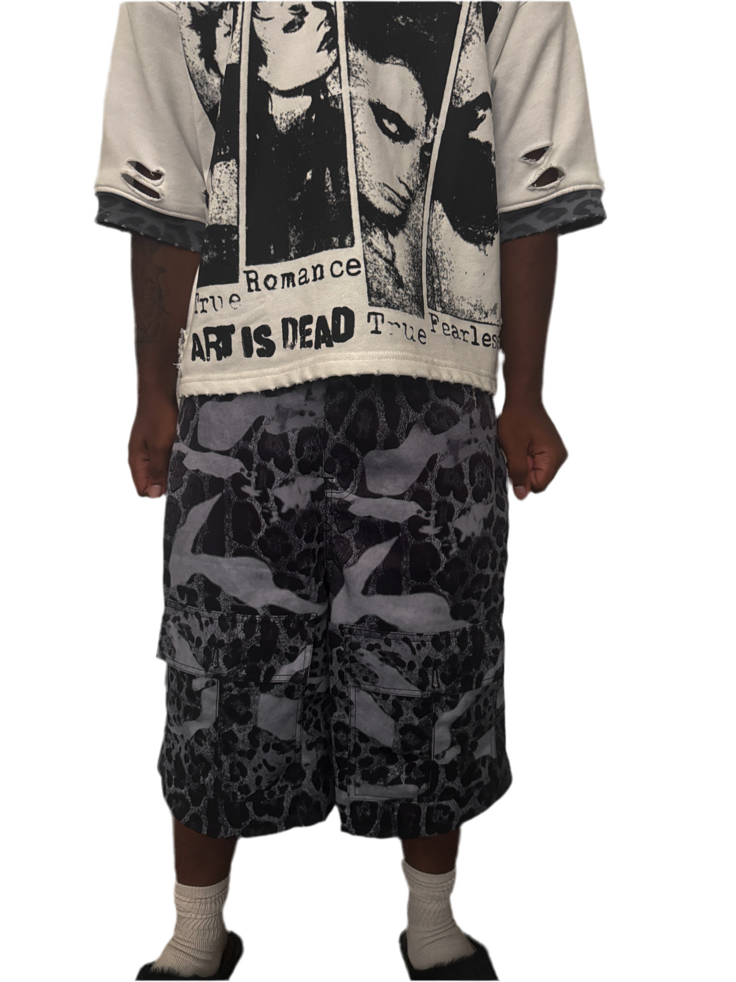 Dark Cheetah Print Cargos