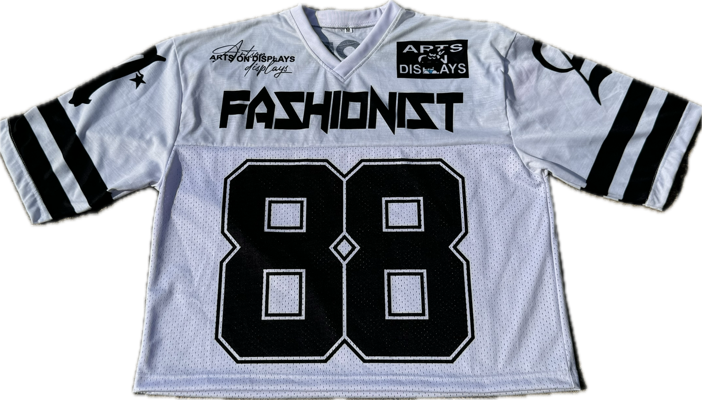 Black “Fashionist” Football Jersey T-Shirt