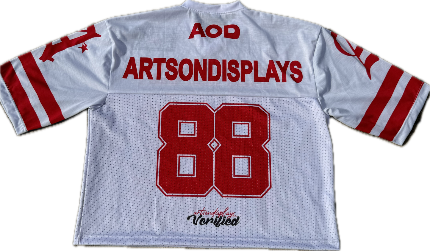 Red “Fashionist” Football Jersey T-Shirt