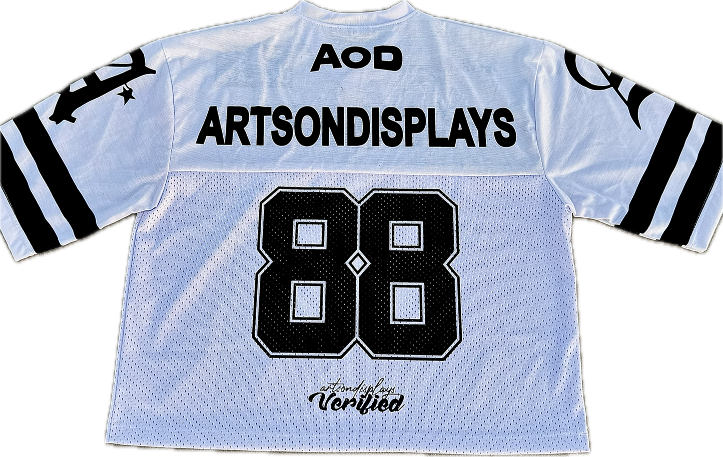 Black “Fashionist” Football Jersey T-Shirt
