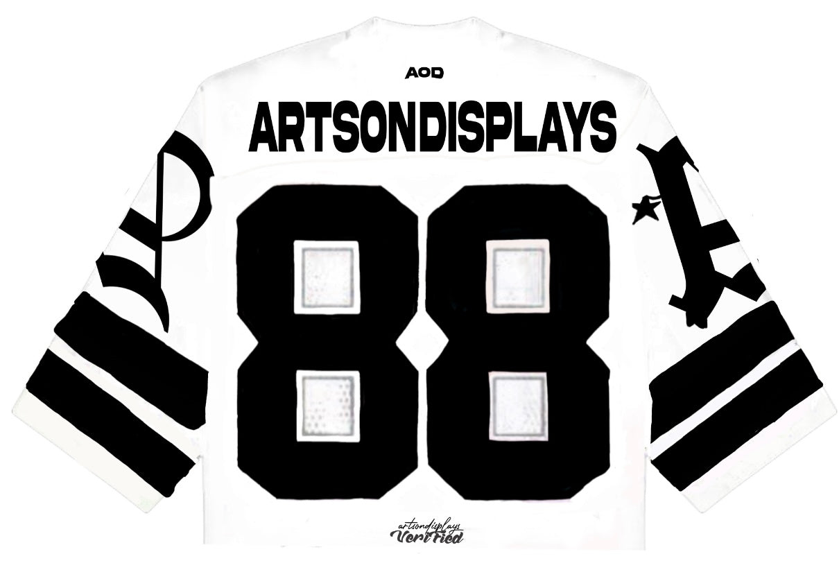 Black “Fashionist” Football Jersey T-Shirt