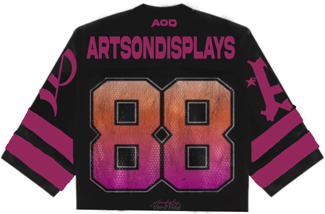 Purple “Fashionist” Football Jersey T-Shirt