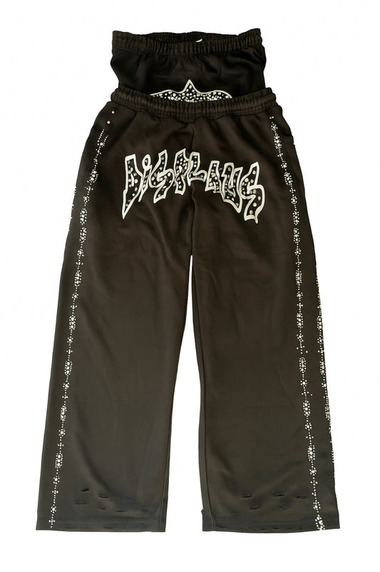 Double Waisted Rhinestone Sweats