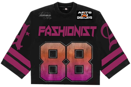 Purple “Fashionist” Football Jersey T-Shirt