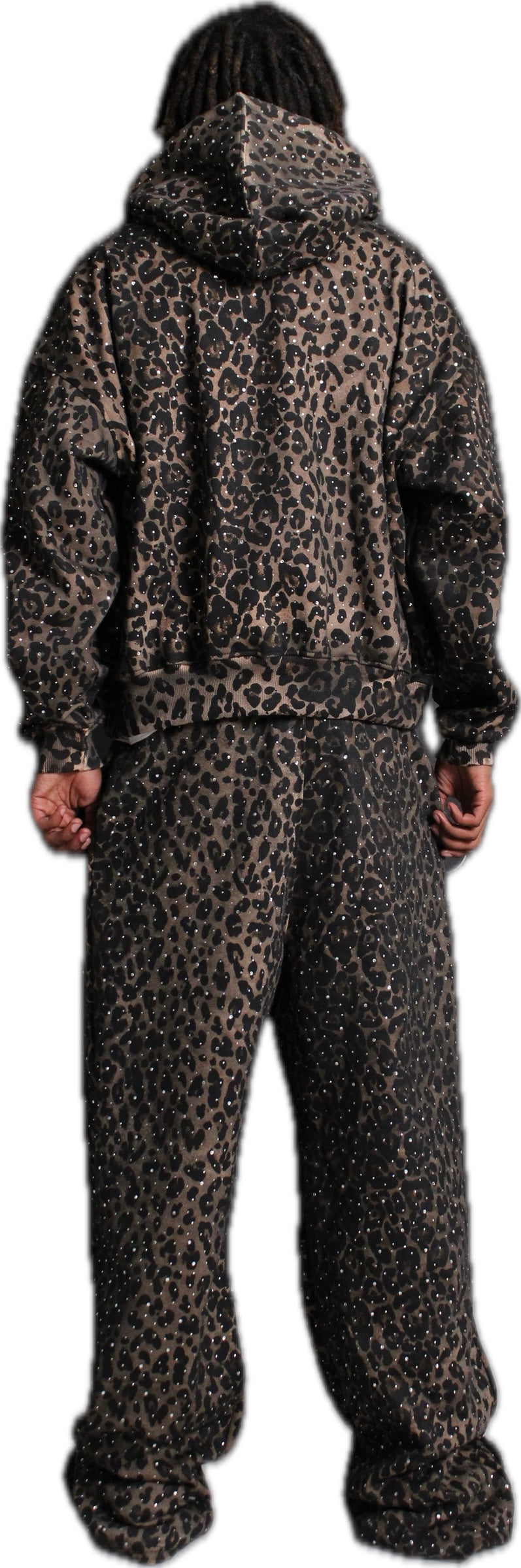 “Stardust” Diamond Cheetah Zip-Up
