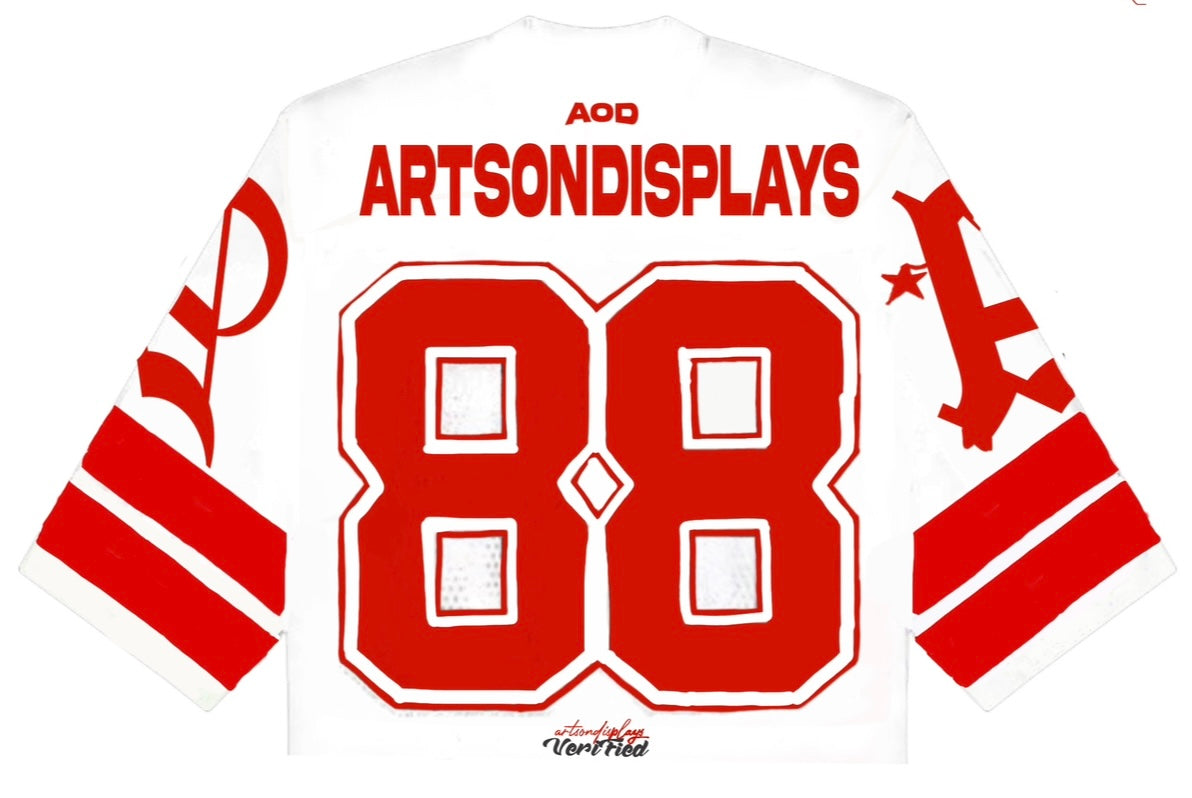 Red “Fashionist” Football Jersey T-Shirt
