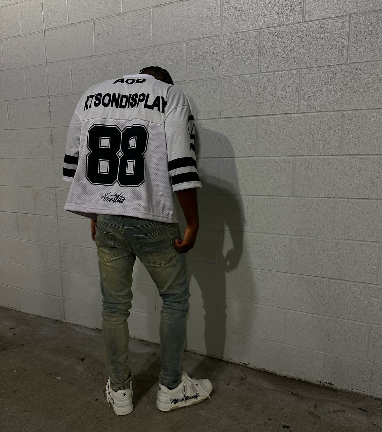 Black “Fashionist” Football Jersey T-Shirt