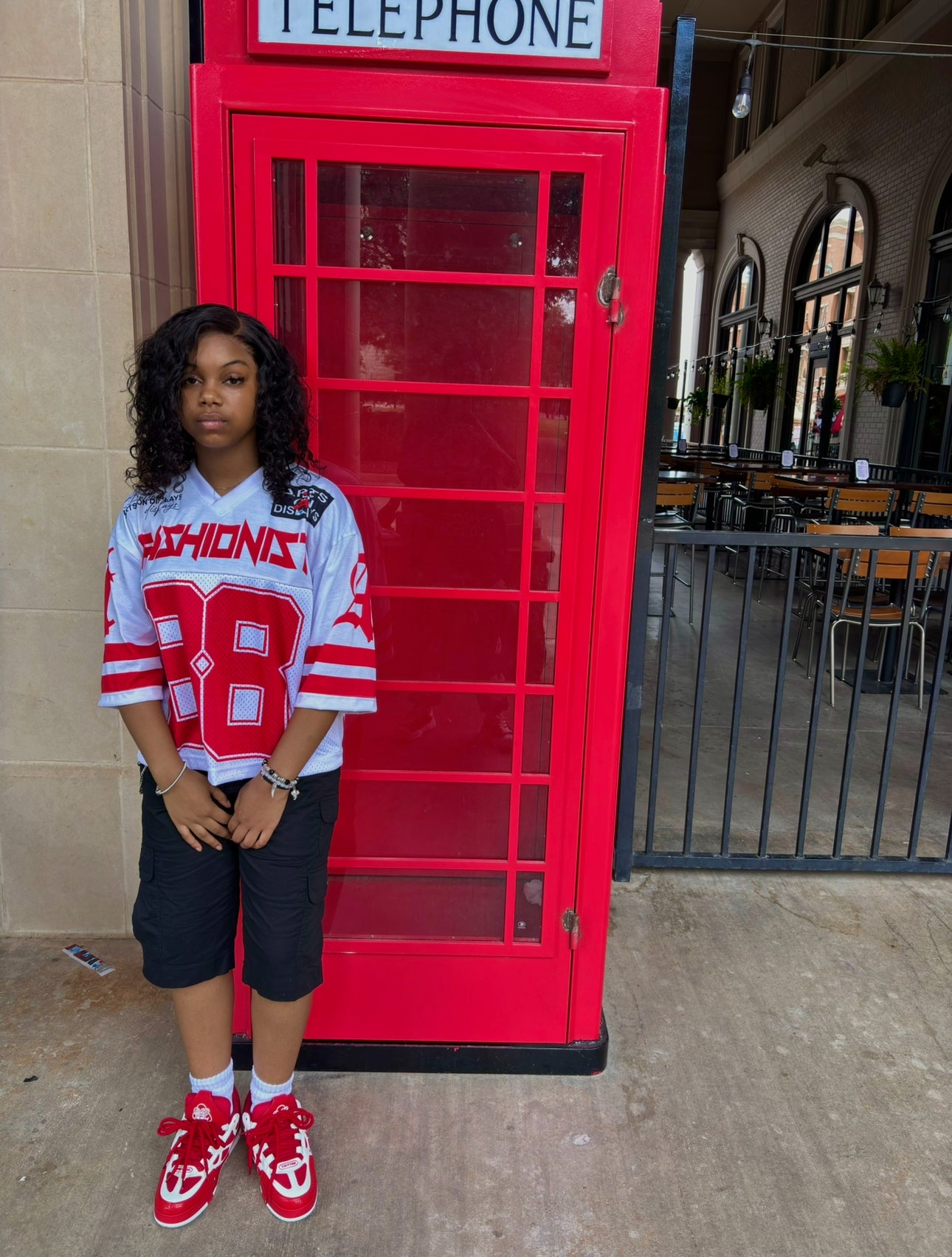 Red “Fashionist” Football Jersey T-Shirt